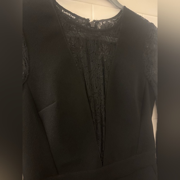 Bebe black lace romper perfect for party perfect price - Picture 3 of 5